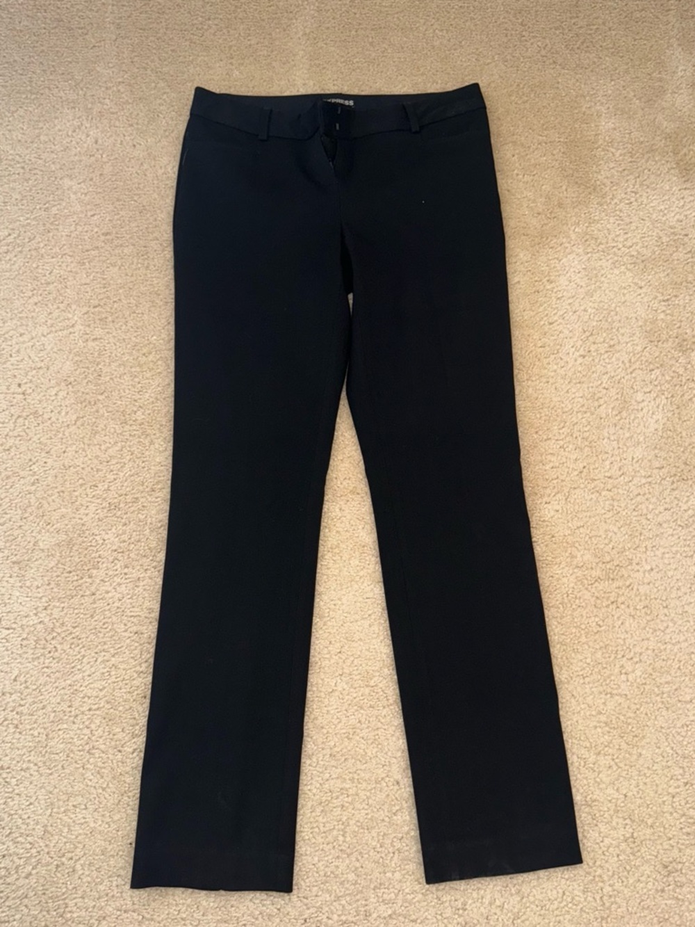 Express Columnist Straight Black Women's Dress Pants, Size 2R